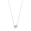 Georg Jensen «Moonlight Grape»anheng og kjede i sølv, lite med diamant