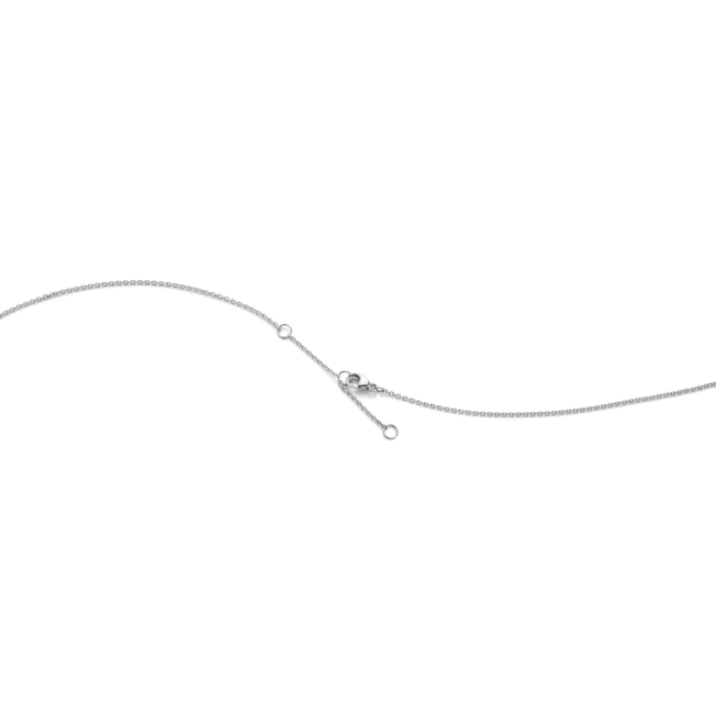 Georg Jensen  Moonlight Grapes anheng og kjede i sølv, lite med diamant
