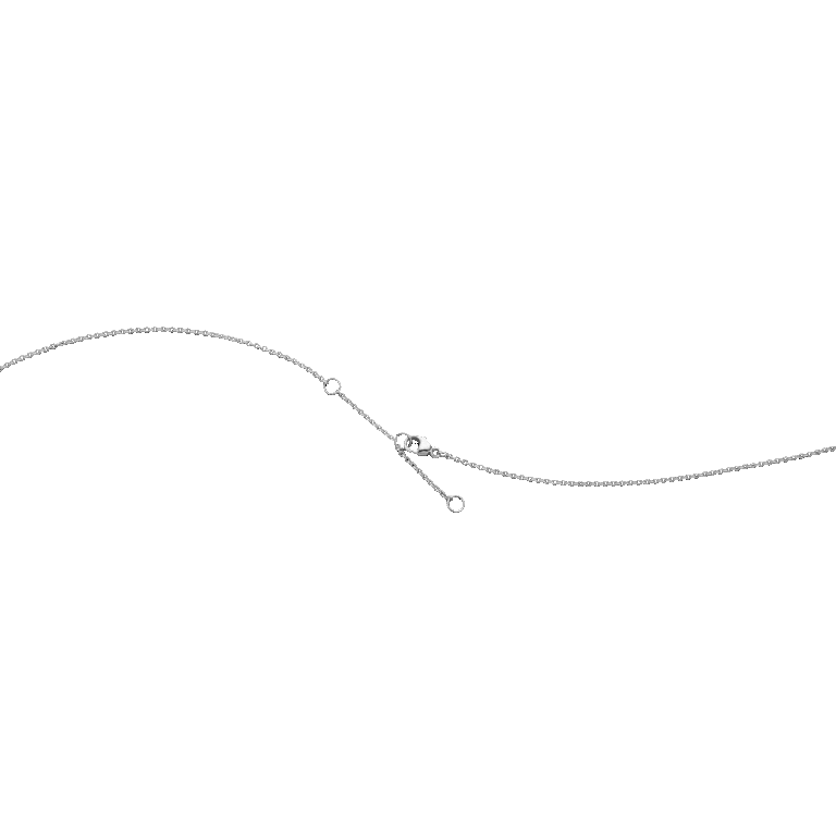 Georg Jensen «Moonlight Grape»anheng og kjede i sølv, lite med diamant