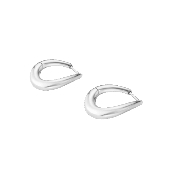 Georg Jensen "Offspring medium earhoop" i sølv