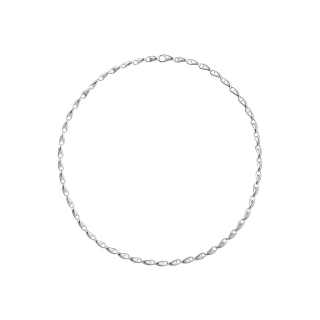 20001093_REFLECT_LINK_NECKLACE Georg Jensen “Reflect necklace small" i sølv 45 cm