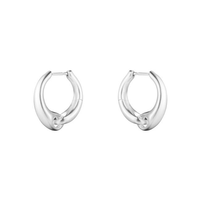 20001177_REFLECT_LARGE_EARHOOP_652B_SILVER Georg Jensen “Reflect large earhoop" ørering i sølv