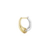 Georg Jensen “Reflect small earhoop" ørering i sølv og gull