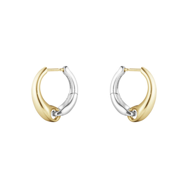 Georg Jensen "Reflect" ring i sølv og gull, liten