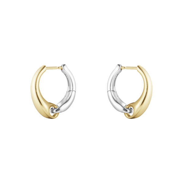 Georg Jensen “Reflect large earhoop" ørering i gull og sølv
