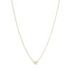 Georg Jensen “Signature solitaire” anheng i gult gull, liten