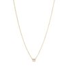 Georg Jensen “Signature solitaire” anheng i gult gull, medium