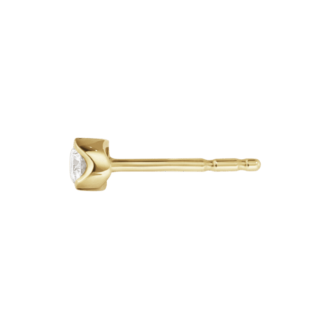 Georg Jensen “Signature solitaire” ørepynt i gult gull, mellom