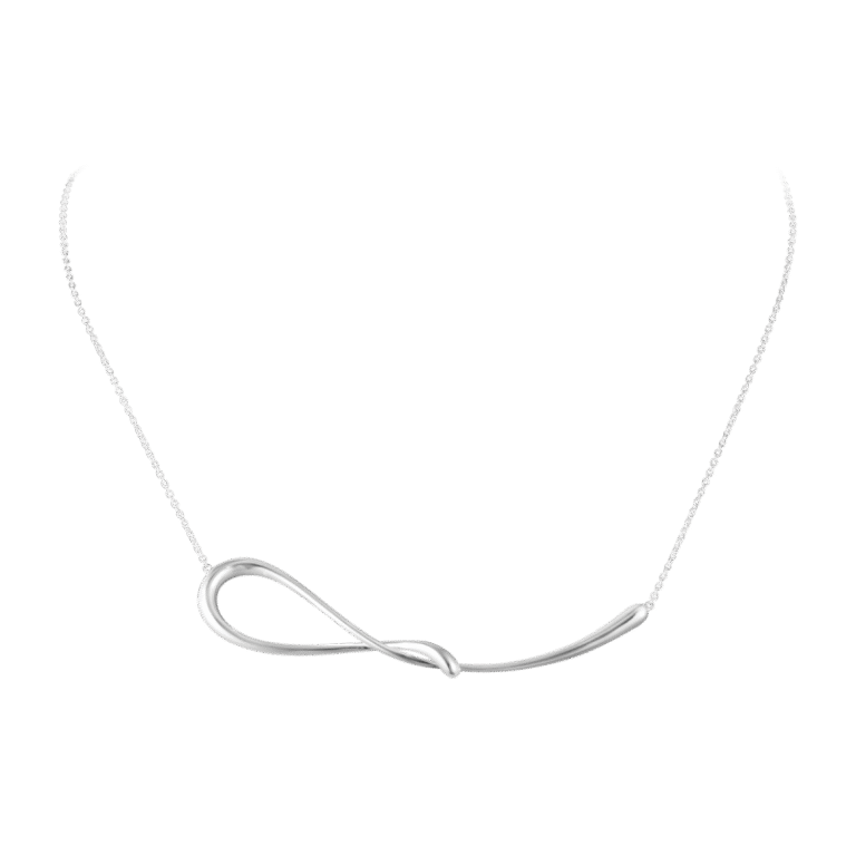 Georg Jensen “Mercy Pendant” kjede i sølv