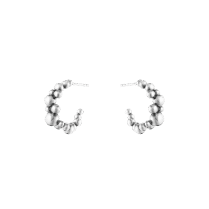 Georg Jensen «Moonlight Grapes» øreringer i sølv
