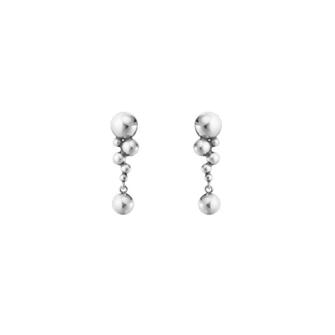 Georg Jensen Moonlight Grapes små øreheng i sølv