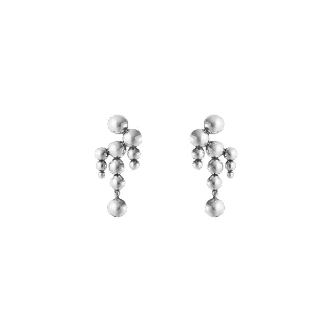Georg Jensen Moonlight Grapes small chandelier øreheng i sølv