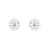 Georg Jensen “Daisy ørepynt" i sølv med hvit emaljert blomst