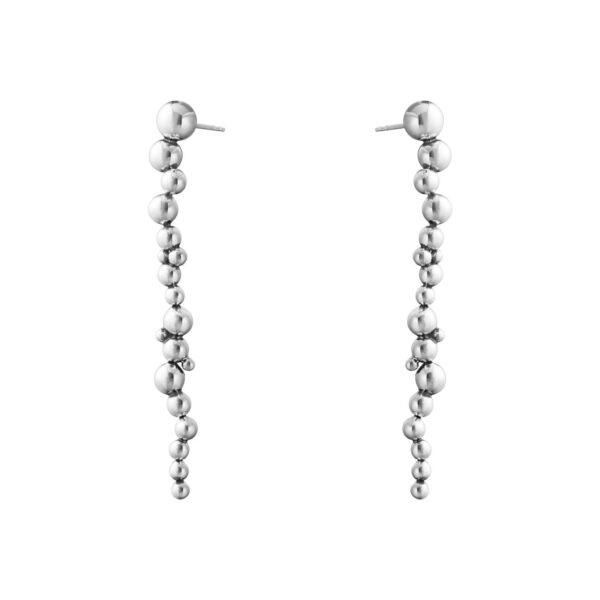 Georg Jensen «Moonlight Grapes large ørepynt» i sølv