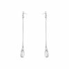 Georg Jensen “Vivianna long earring” i sølv med bergkrystall