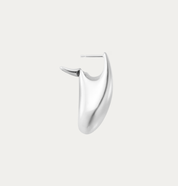 Georg Jensen “Reflect big earring" singel ørering i sølv