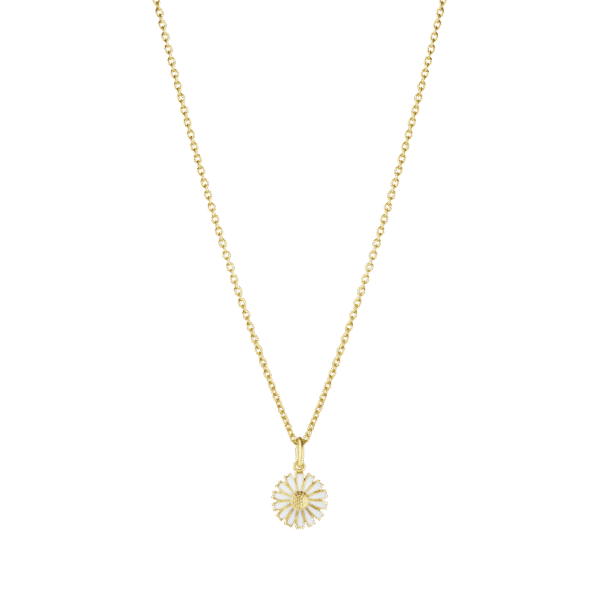 Georg Jensen «Daisy» anheng i forgylt sølv