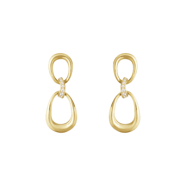 Offspring ørepynt gult gull fra Georg Jensen,