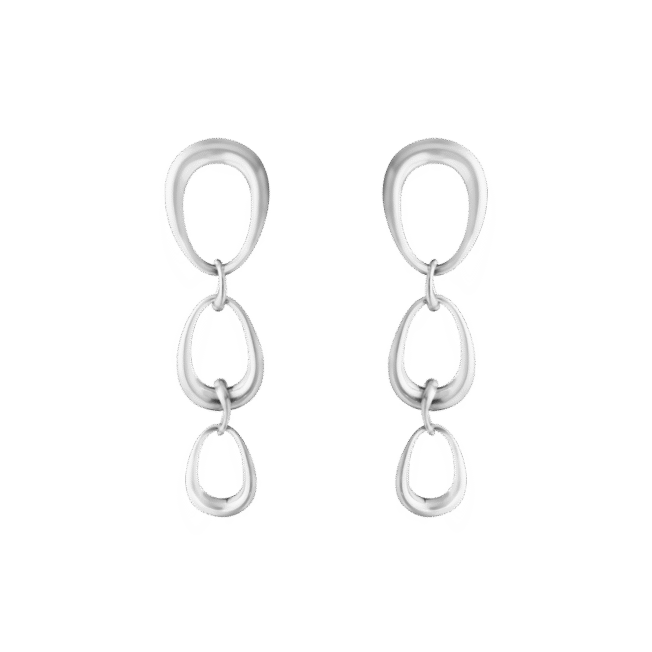Georg Jensen "Offspring øreringer" i sølv