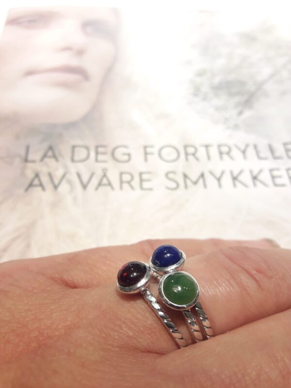 Huldreverket «Sukkertopp» ring med Lapis
