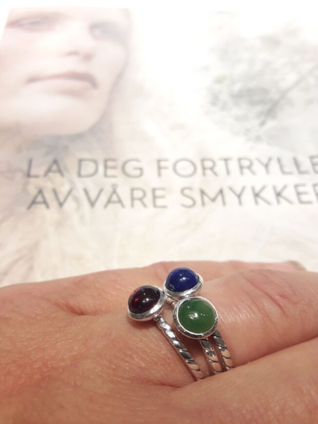 Huldreverket «Sukkertopp» ring med Lapis