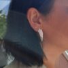 OLE LYNGGAARD COPENHAGEN "Leaves large earrings" i sølv
