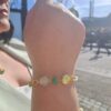 Susanne Friis Bjørner armbånd i forgylt sølv med mix av stener