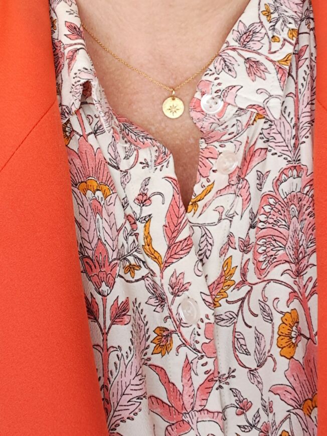 Susanne Friis Bjørner "tag" med stjerne, forgylt sølv.