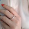 Ring i hvitt gull med diamanter 0,25 W.SI