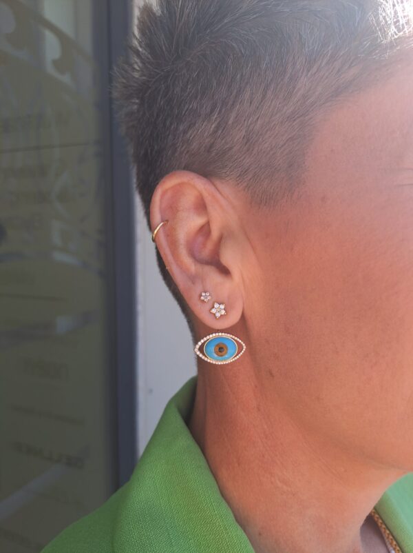 OLE LYNGGAARD COPENHAGEN Shooting Stars studs mini i gult gull