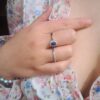 Rekkering i hvitt gull med diamanter 0,25ct