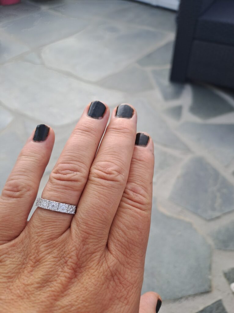 Ring "Anastasia" i hvitt gull med diamanter