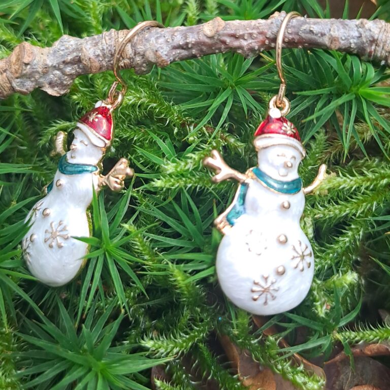 Juleørepynt, snømann