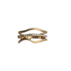 Noën "Cascade ring" ring i gult gull med diamanter