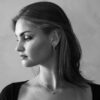 Studio ørering "Vienna" i rhodinert sølv