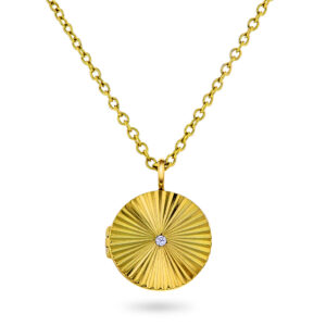 Serenity "Purpose medaljong" i forgylt sølv