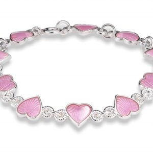 Armbånd til barn med rosa hjerter fra Pia og Per