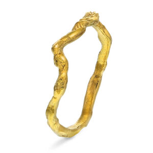 Shapes "Ocean" ring i forgylt sølv