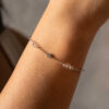 Shapes "Fairy" armbånd i rhodinert sølv med blanke krystaller