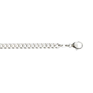 Panserarmbånd i sølv 4,5 mm 21 cm