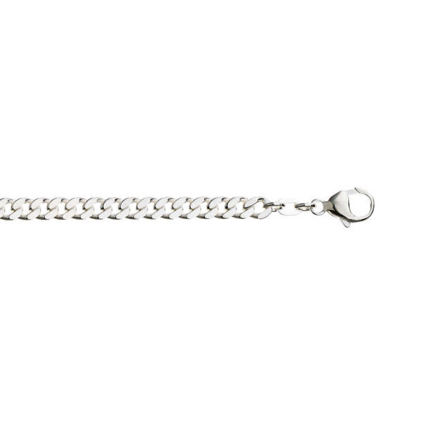 Panserarmbånd i sølv 4,5 mm 21 cm