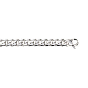 Panserkjede i sølv 7,3 mm 50 cm