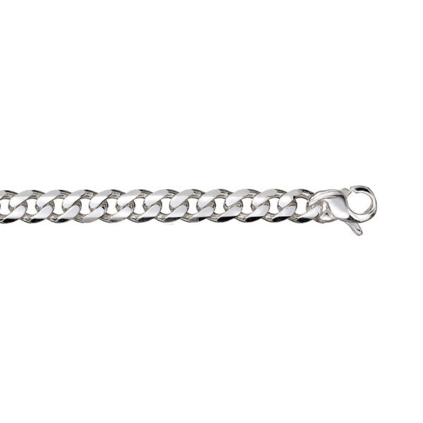 Panserkjede i sølv 7,3 mm 50 cm