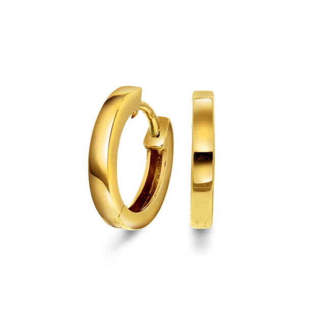 Ørering i gult gull 12,5 mm