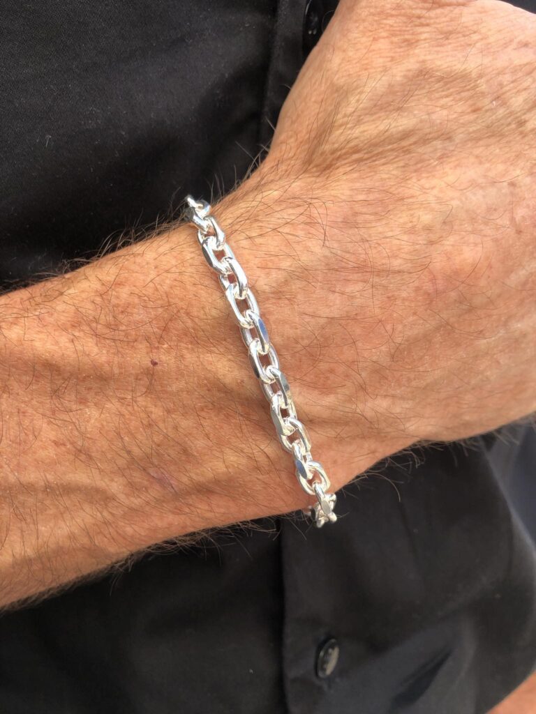 Ankerarmbånd i sølv 5,4 mm 21 cm