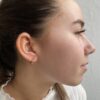 Ørering "Pisa" i gult gull Ø 10,5 mm