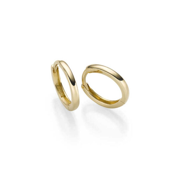 Ørering "Pisa" i gult gull 11 mm