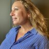 Susanne Friis Bjørner ørepynt i forgylt sølv, åpen