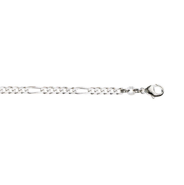 Figaro kjede i sølv 3,7 mm 45 cm