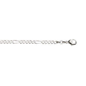 Figaro armbånd i sølv 3,7 mm 21 cm
